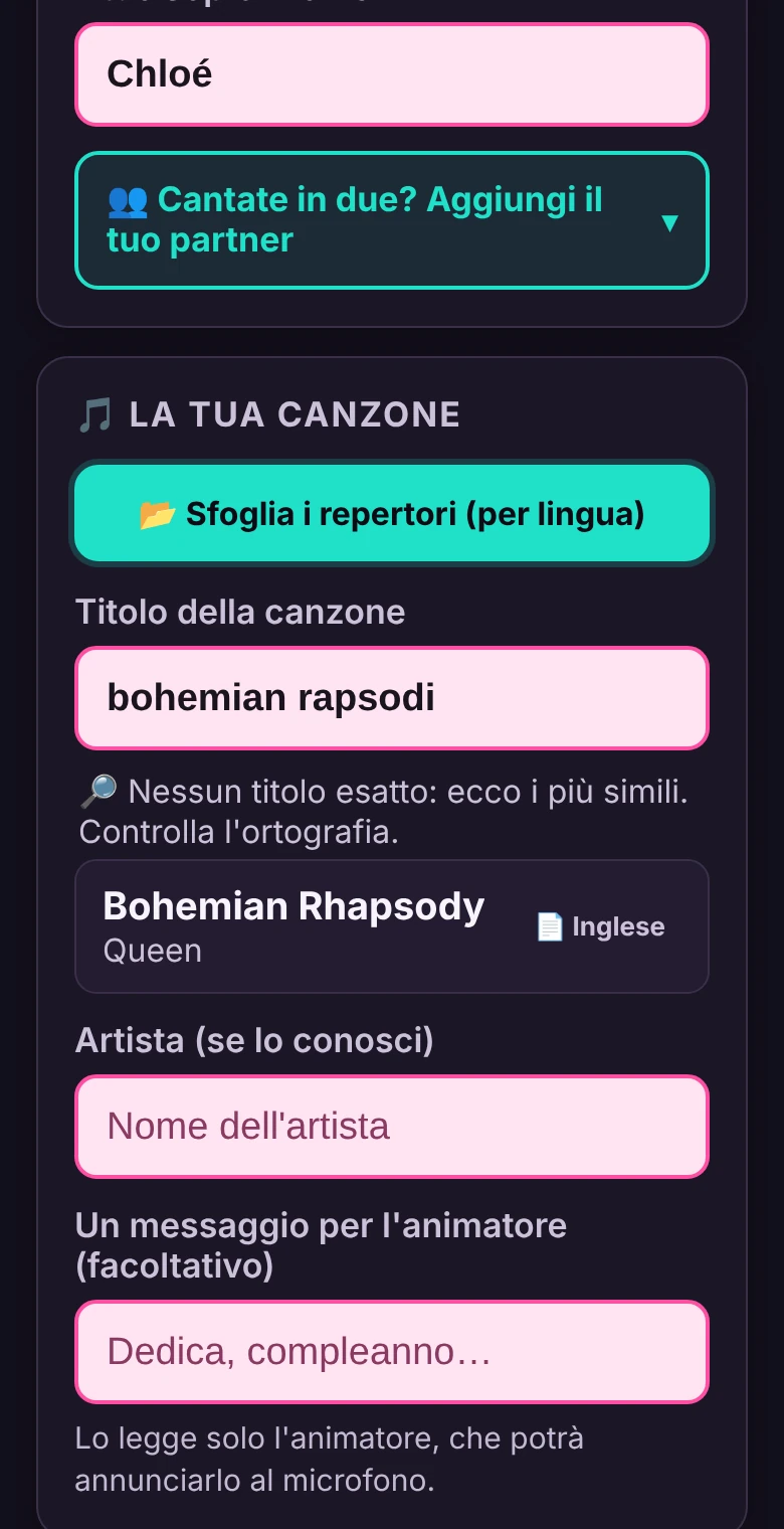 Il telefono di una cantante: scrive «bohemian rapsodi» e l'app le propone Bohemian Rhapsody dei Queen.